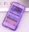 Samsung Galaxy s II i9100 / Plus i9105 - Protective TPU Gel Case with Front Cover Purple (OEM)