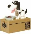 My Dog Piggy Bank - Robotic Coin Munching Toy Money Box White and Black (OEM)