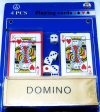 Pack of 2 Decks, 6 Dice and Dominoes