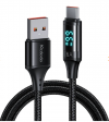 Mcdodo CA-1080 USB to USB-C Cable with Display, 66W, 6A, 1.2m (Black)