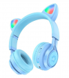 Hoco W39 Wireless/Wired Over Ear Children's Headphones with 10 Hours of Operation Mauve