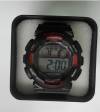 Men Waterproof Automatic Wrist Watch Silicone in Black Color with Red Details K-SPORT (ΟΕΜ)