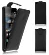 Leather Flip Case for Huawei Ascend P8 Black (OEM)