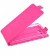 Lenovo A328 - Leather Flip Case Magenta (OEM)