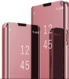 Θήκη Βιβλιο  Clear View για Xiaomi Redmi 9 - ΡΟΖ (OEM)