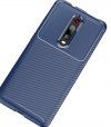 Xiaomi Mi 9T Pro Case Soft Silicone Carbon fiber Shockproof skin Dark Blue (oem)