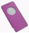 Case with Round window for time display And Back Cover Battery for Asus Zenfone 5 Purple (OEM)