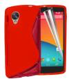 LG Nexus 5 D820 / D821 - Θήκη TPU GEL S-Line Κόκκινο (OEM)