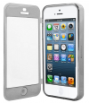 iPhone 5 / 5S Gel TPU Case With Front Cover Grey IP4SGTPUCWFCGR OEM