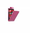 Nokia XL Dual Sim - Leather Flip Case Pink (OEM)