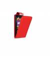 Nokia XL Dual Sim - Δερμάτινη Θήκη Flip Κόκκινο (ΟΕΜ)