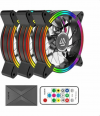 Alseye Halo 4.0 RGB Kit Case Fan 120mm με Σύνδεση 4-Pin Molex / 3-Pin 3τμχ