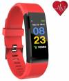 Smart Fitness Watch Activity Tracker with Heart Rate Monitor and Blood Pressure Monitor Color Red-Black OEM