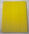 ipad 2 - Leather Case with Plastic Back Cover 3Fold Yellow (OEM)