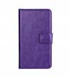 LG L90 D405/D410 - Leather Wallet  Stand Case Purple (OEM)