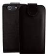 Sony Xperia Z3 Compact  D5803 - Leather Flip Case Black (OEM)