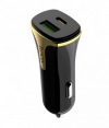 Hoco Z31 Universe Dual USB Car Charger QC3 Fast Charging 3.4A 18W Black with Intelligent Balance