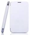 Lenovo A820 - leather wallet Case White (OEM)