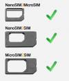 NanoSim Nano Sim to MicroSim micro sim Card to Standard Sim Card Adapter