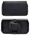 Universal μαύρη δερμάτινη θήκη XL2 belt case με clip ζώνης συμβατή με πολλά μοντέλα κινητών τηλεφώνων Universal μαύρη δερμάτινη θήκη XL2 belt case με clip ζώνης συμβατή με πολλά μοντέλα κινητών τηλεφώνων