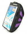 Sports Armband Case for various XL phones like Samsung Galaxy Note II 2 N7100 Black-Purple