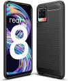 Tech-Protect Brushed Carbon Back Cover Black (Realme 8)