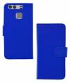 Leather Wallet Stand/Case With Silicone Back Cover for Huawei Ascend P9 Blue (OEM)