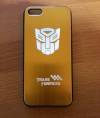 Θήκη πίσω κάλυμμα για iPhone 5/5S Μεταλλική Transformers Χρυσή