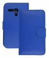 Motorola Moto G / Moto G X1032 - Leather Wallet Case Blue (OEM)