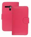 Motorola Moto G / Moto G X1032 - Leather Wallet Case Pink (OEM)