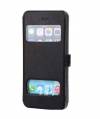 Apple iPhone 6 4,7" - Leather Case With Window Black (OEM)