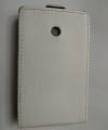 LG OPTIMUS L3 E400 - LEATHER WALLET WHITE CASE  (OEM)