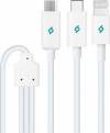 TTEC 3-1 Charge & Data Cable 1m White