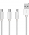 UNIVERSAL ΚΑΛΩΔΙΟ ΦΟΡΤΙΣΗΣ 1m Type-C / Micro USB / Lightning UNIVERSAL ΚΑΛΩΔΙΟ ΦΟΡΤΙΣΗΣ 1m Type-C / Micro USB / Lightning