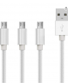 UNIVERSAL ΚΑΛΩΔΙΟ ΦΟΡΤΙΣΗΣ 1m Type-C / Micro USB / Lightning