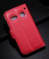 Leather Wallet/Case for Alcatel One Touch Pop C3 (OT-4033D) Red (OEM)