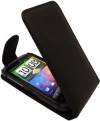 Leather Flip Case for HTC Desire S Black (ΟΕΜ)