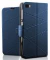 Xiaomi Mi3 - Leather Flip Case With Silicone Back Cover Dark Blue (OEM)