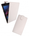 Sony Xperia Z1 Leather Flip Case White OEM