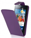 Samsung Galaxy s II i9100 / Plus i9105 Leather Flip Case Purple SGS2I9100LFCPU OEM