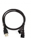 12V - USB to Dual 4-Pin PWM Fan Splitter cable Adapter - 50 cm (bulk)(oem) 12V - USB to Dual 4-Pin PWM Fan Splitter cable Adapter - 50 cm (bulk)(oem)