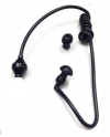 Air Tube Earphone Hook With Microphone Anti-Radiation Black (OEM)