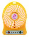 Rechargeable Mini Fan USB F958B Yellow (OEM)