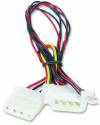 Molex αρσενικό σε molex θηλυκό και 3pin ανεμιστήρα (Cablexpert) Molex αρσενικό σε molex θηλυκό και 3pin ανεμιστήρα (Cablexpert)