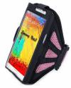 Sports Armband Case for various XL phones like Samsung Galaxy Note II 2 N7100 Black-Pink