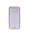 Samsung Galaxy S6 G920F - Remax Clear Slim Plastic Back Cover Case Clear/Pink RM2-065-PNK