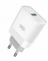 XO Φορτιστής Χωρίς Καλώδιο με Θύρα USB-A 15W Quick Charge 3 Λευκός (L63)