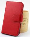 Huawei Ascend Y550 - Leather Wallet Case Red (OEM) Huawei Ascend Y550 - Leather Wallet Case Red (OEM)