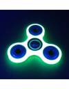 BLCR Tri-Spinner Fidget Toy EDC Plastic 3 minute Hand Spinner for Autism and ADHD Phosphorus Blue