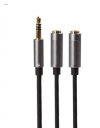 Καλώδιο 3.5mm Jack 1 αρσενικά σε 2 θηλυκα στερεοφωνικα ακουστικα (OEM) Καλώδιο 3.5mm Jack 1 αρσενικά σε 2 θηλυκα στερεοφωνικα ακουστικα (OEM)
